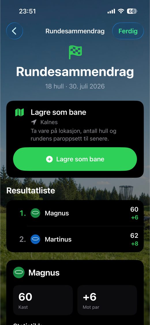 Rundesammendrag i DiscLogr
